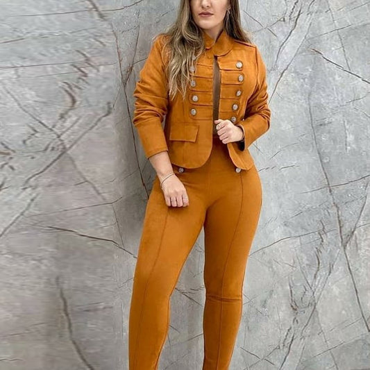 Women's Fashion Double Breasted Commuter Suit