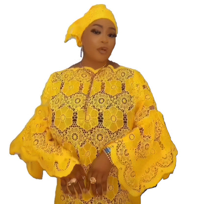 Robe Avec Foulard Mode Afrique