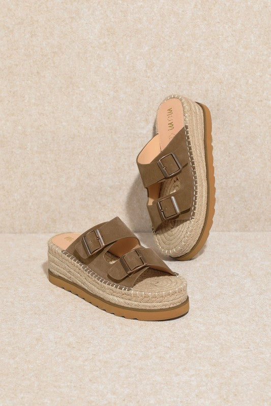 D-HAZEL-Espadrille, Plateforme, Slide, Sandales