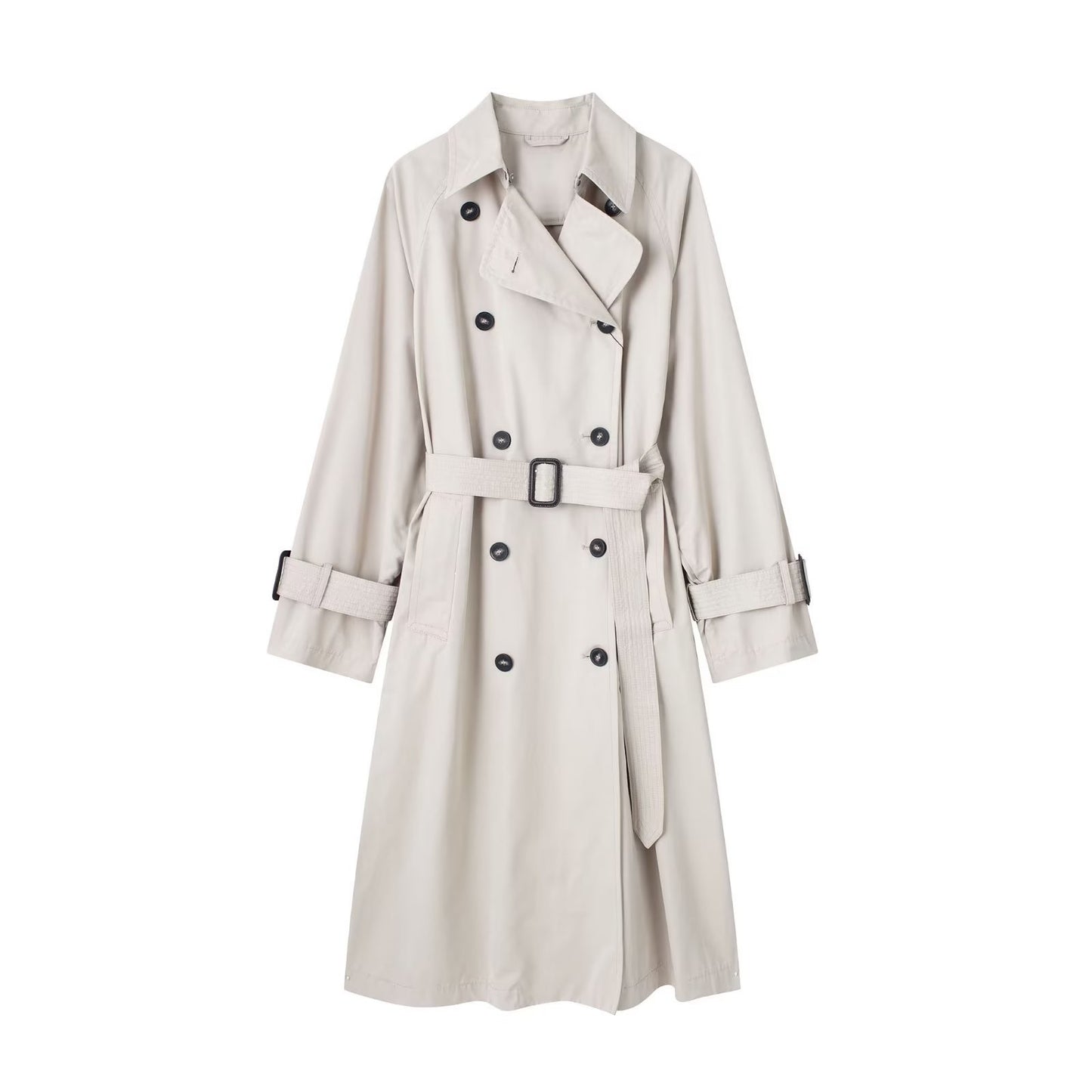 Trench-Coat Long et ample pour femmes, pardessus avec sangle