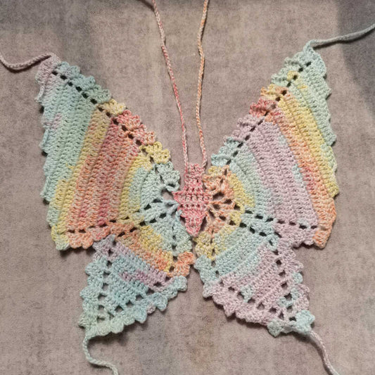 Handmade Woven Butterfly Vest Special Interest Light Luxury Sexy Beach Bikini Sling