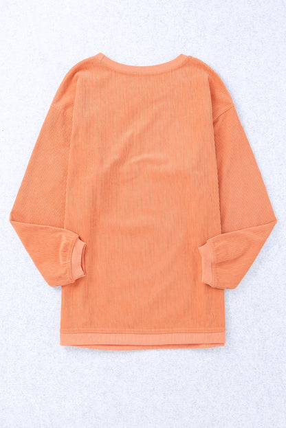 Sweat-shirt graphique SPICY GIRL en cordon orange