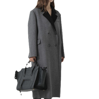 Manteau ample à revers pour femme