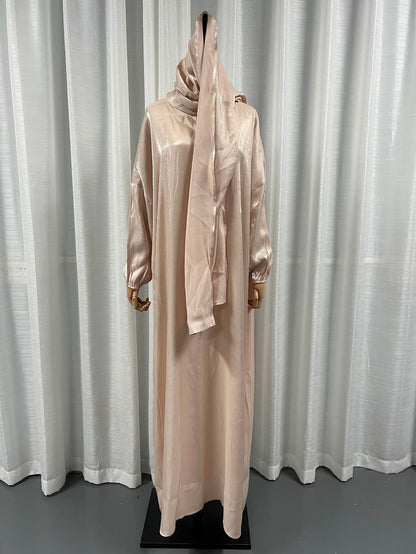 Middle East Dubai Muslim Robe Women's Clothing With Headscarf