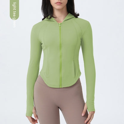 Manteau de yoga doublé polaire pour femme