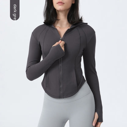 Manteau de yoga doublé polaire pour femme