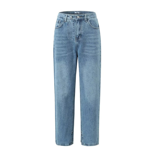 Frühling Hohe Taille Casual Micro Elastische Front Schlitz Leicht Ausgestelltes Jeans Frauen