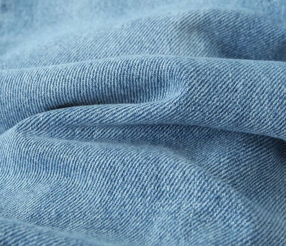 Printemps taille haute décontractée Micro élastique fente avant légèrement évasé jean femmes