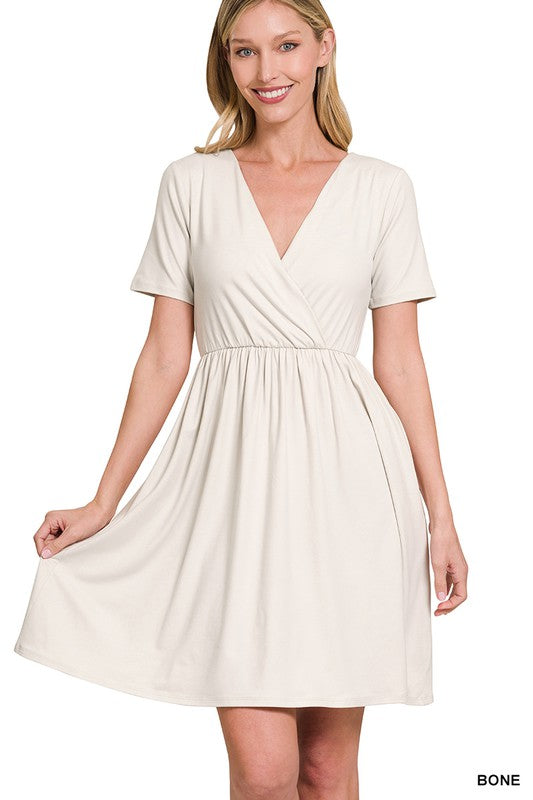 Robe surplis en tissu doux brossé DTY