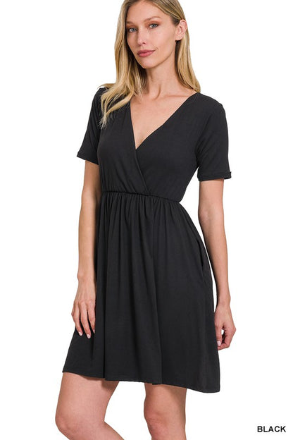 Robe surplis en tissu doux brossé DTY