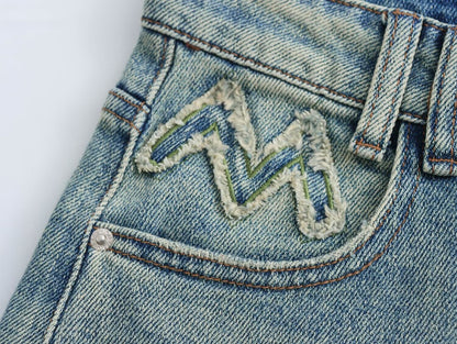 Gerade Jeans mit weitem Bein für Damen, Frühlingstrend, hohe Taille, locker sitzende Schlankheitshose