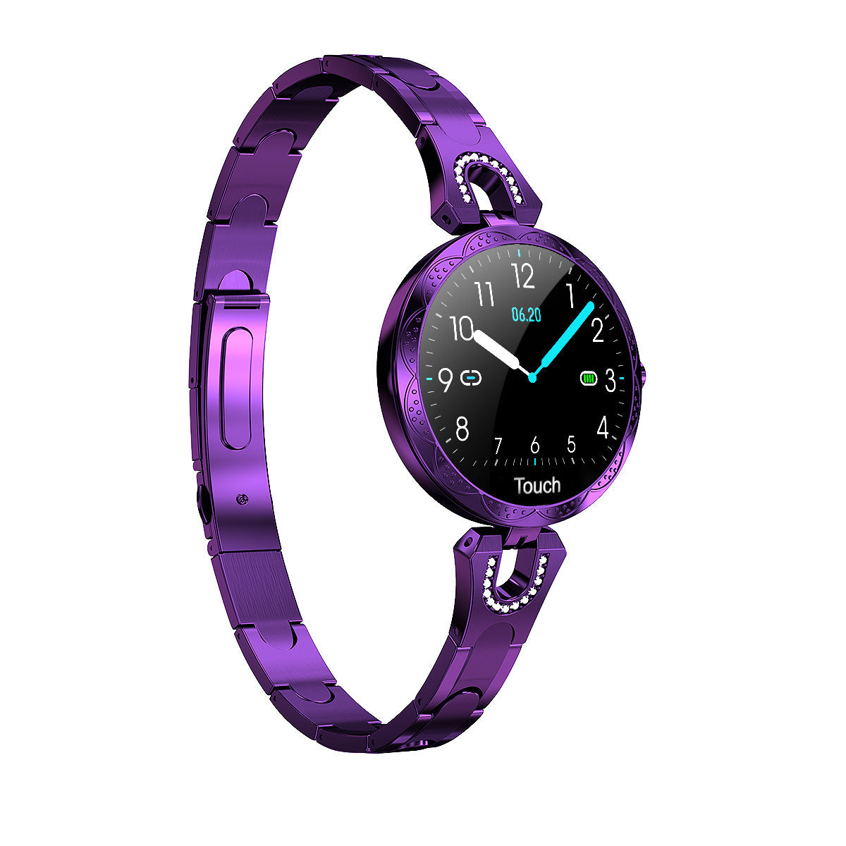 Montre connectée de sport pour femmes, appareil portable étanche, moniteur de fréquence cardiaque, à la mode