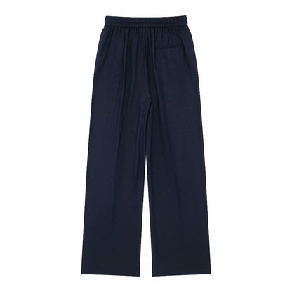 Women All Match Casual Linen Straight Casual Trousers