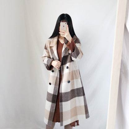 Women's double-sided cashmere coat