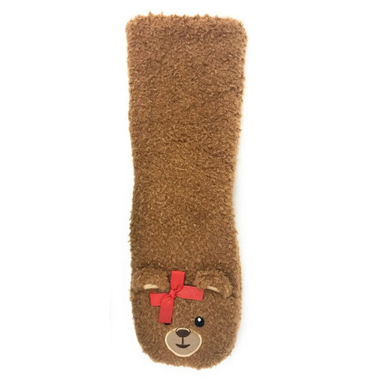 Teddy Burr - Chaussettes pantoufles confortables en sherpa pour femmes