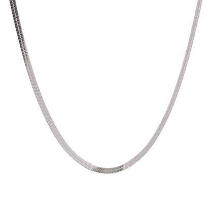 Stylish simple snake bone chain design versatile necklace