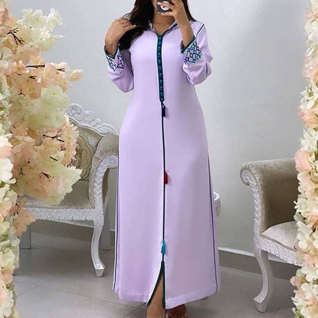 Frauen Langes Kleid Dubai Abaya Mode Hijab