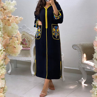 Frauen Langes Kleid Dubai Abaya Mode Hijab