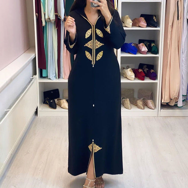 Frauen Langes Kleid Dubai Abaya Mode Hijab