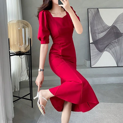 Women's Fishtail Light Luxury Temperament Slim Fit Slimming Dress