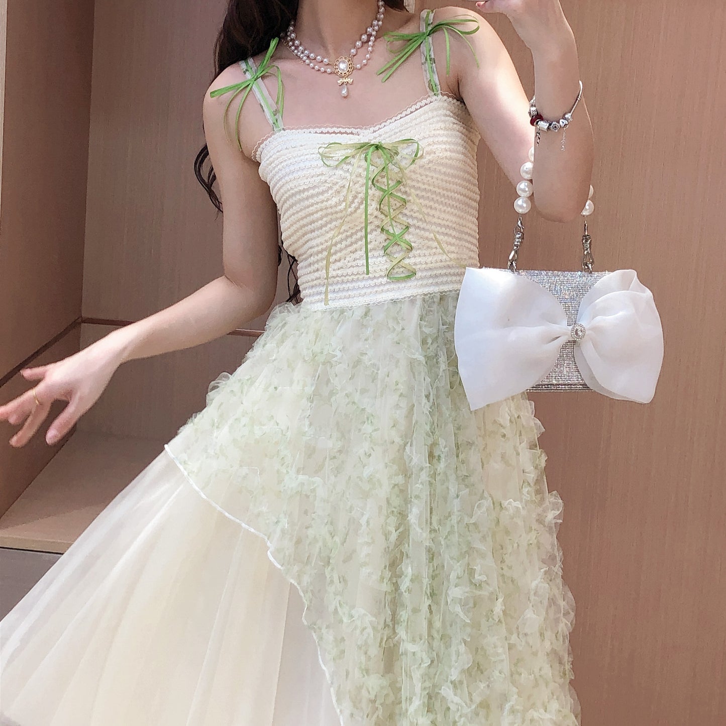 Women's Fashion Lace Strap Dress