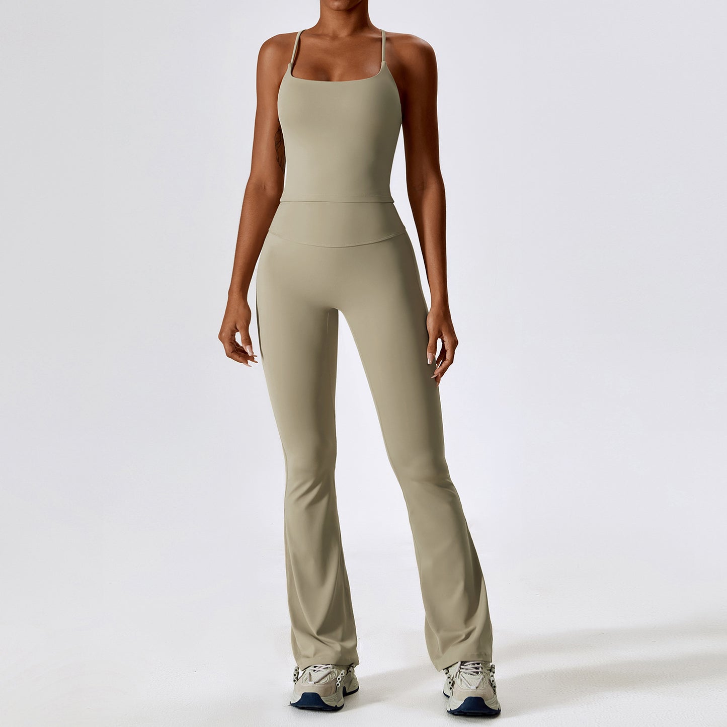 Autumn Shockproof Nude Feel Yoga Suit