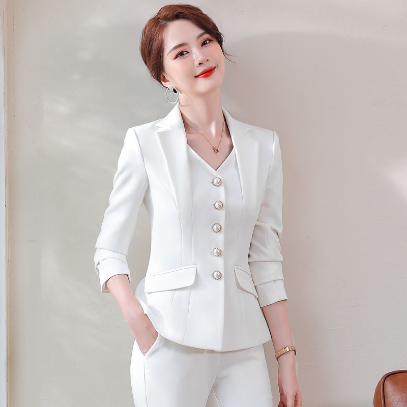 Women's Suit Jacket New Autumn And Winter Leisure Two-piece Suit