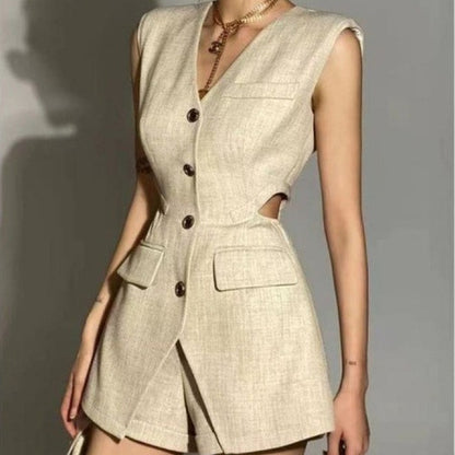 Costume haut de gilet pour dames à la mode