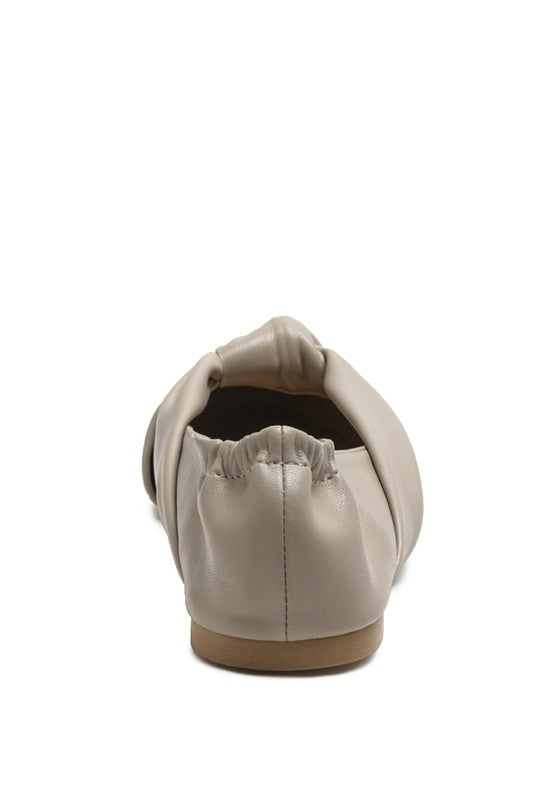 Norma elastische Ballerinas mit Knotendetail