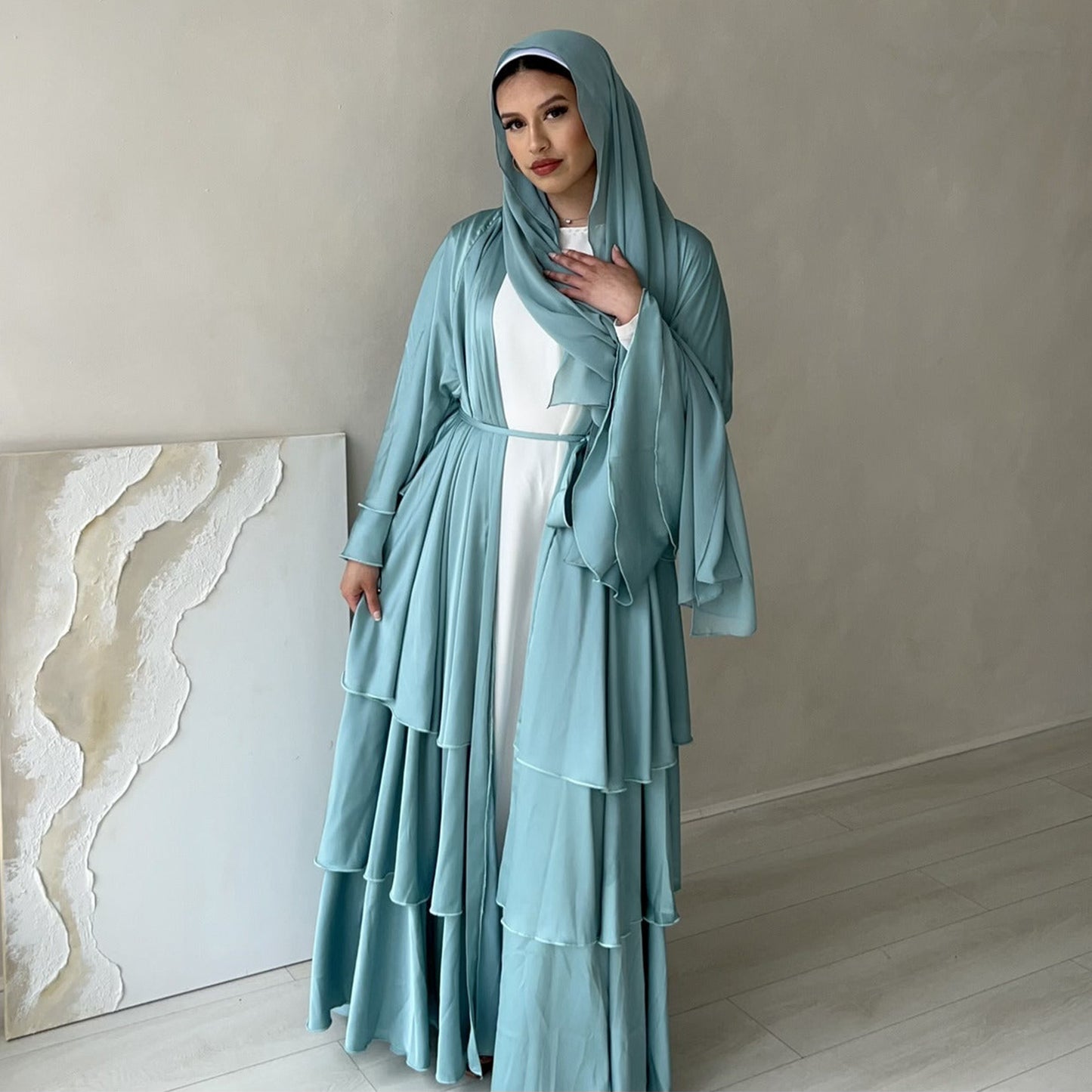 Robe Cardigan élégante et exquise, dubaï, moyen-orient, turquie, dubaï