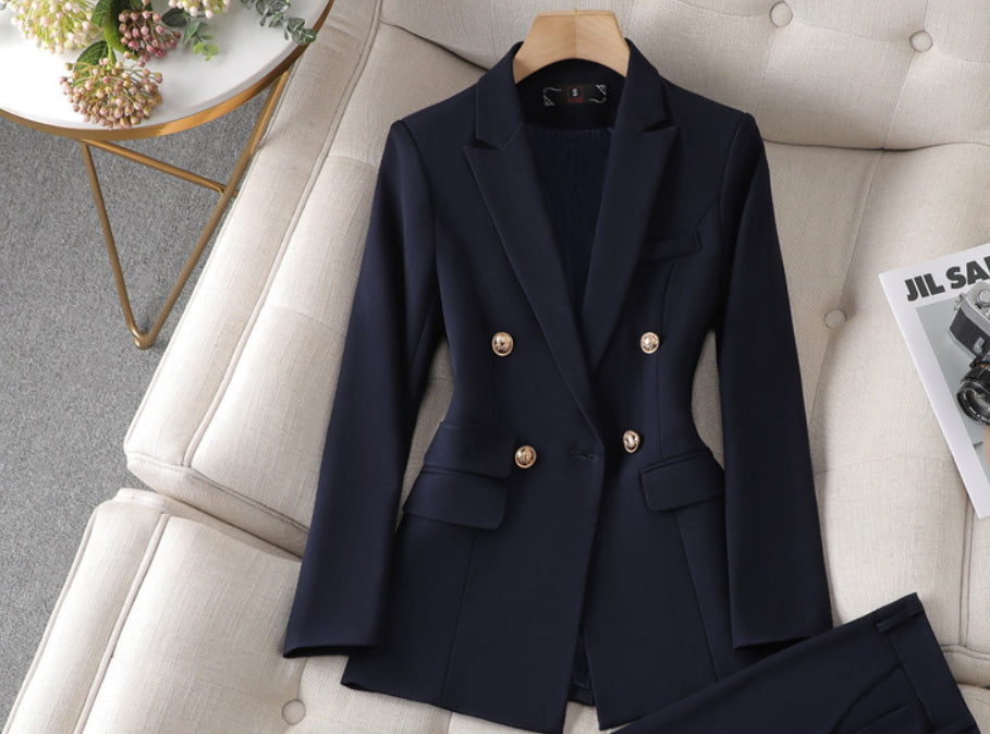 Women's Suit Jacket Bell-bottom Pants Business Suit