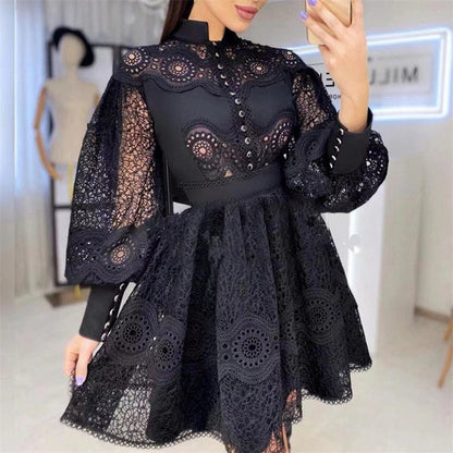 Robe en dentelle sexy à la mode pour femmes