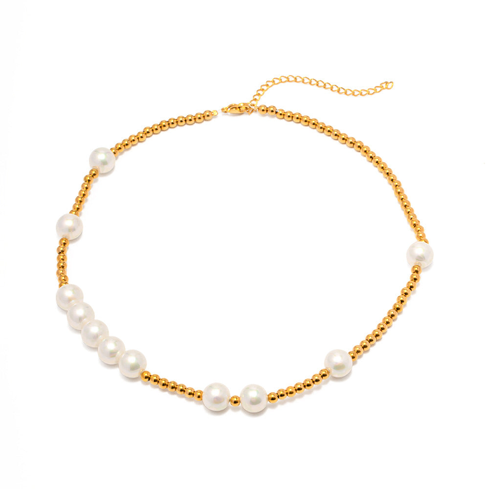 18k Gold Exquisite Dazzling Pearl Versatile Pendant Necklace