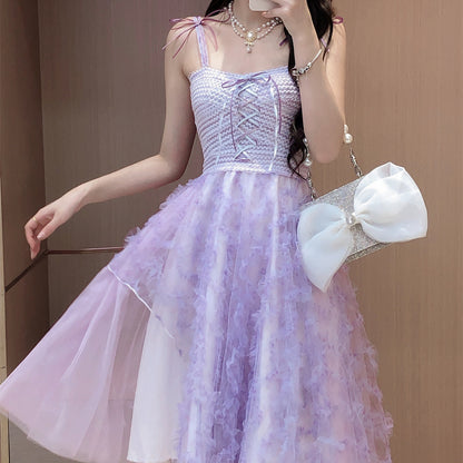 Women's Fashion Lace Strap Dress