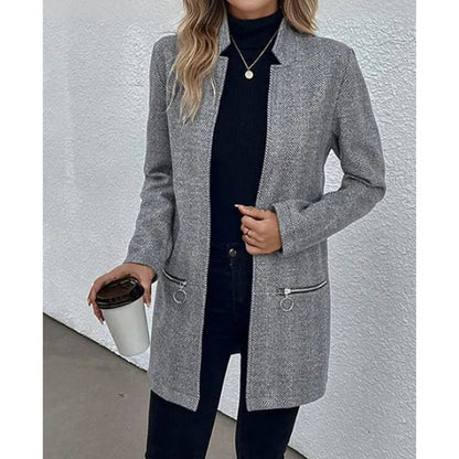 Manteau mi-long en laine pour femme