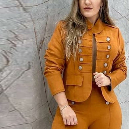 Women's Fashion Double Breasted Commuter Suit