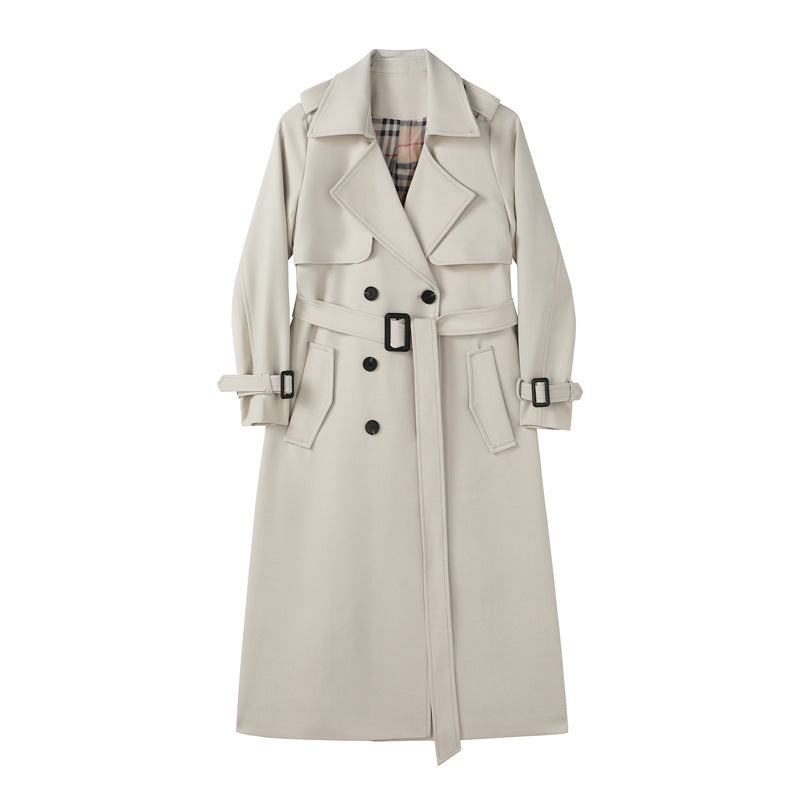 Trench-coat mi-long tendance pour femme