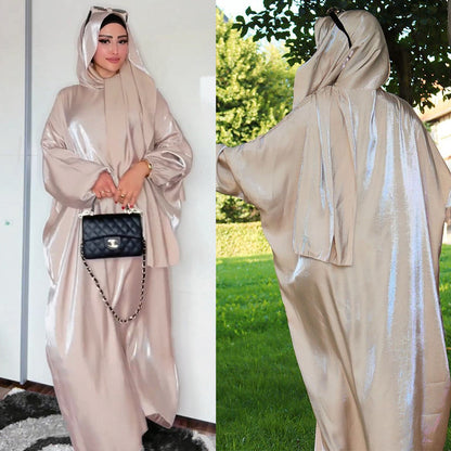 Middle East Dubai Muslim Robe Women's Clothing With Headscarf