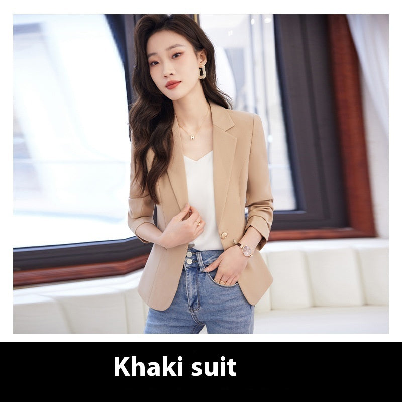 Temperament Office Wear Sense Fashion Slim-fitting Suit Top