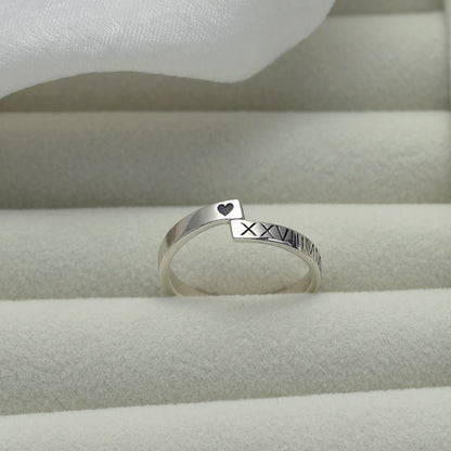 Bague polyvalente légère de conception de nom personnalisable de mode de luxe