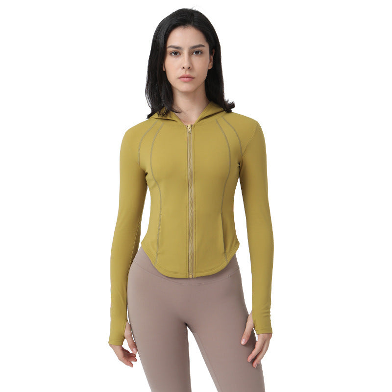 Manteau de yoga doublé polaire pour femme