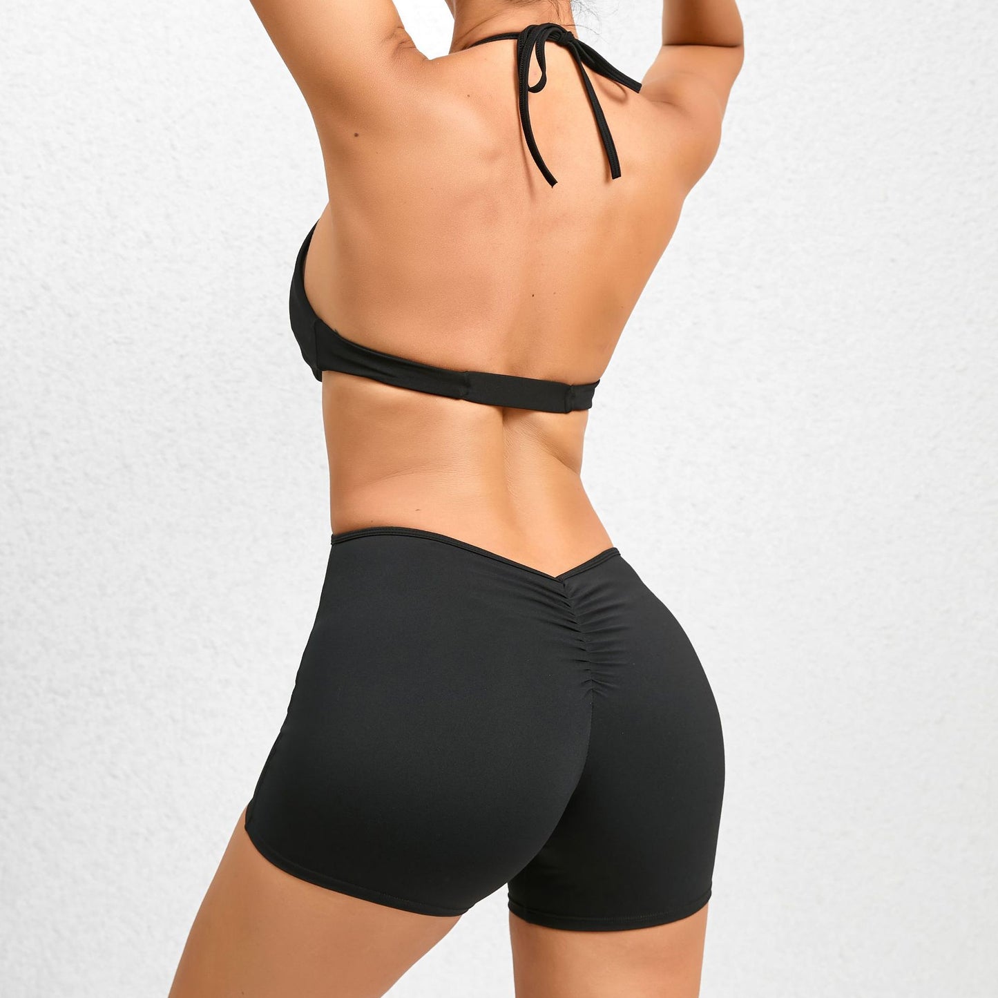 Enger Fitness-Fake-Zweiteiler-Yoga-Overall