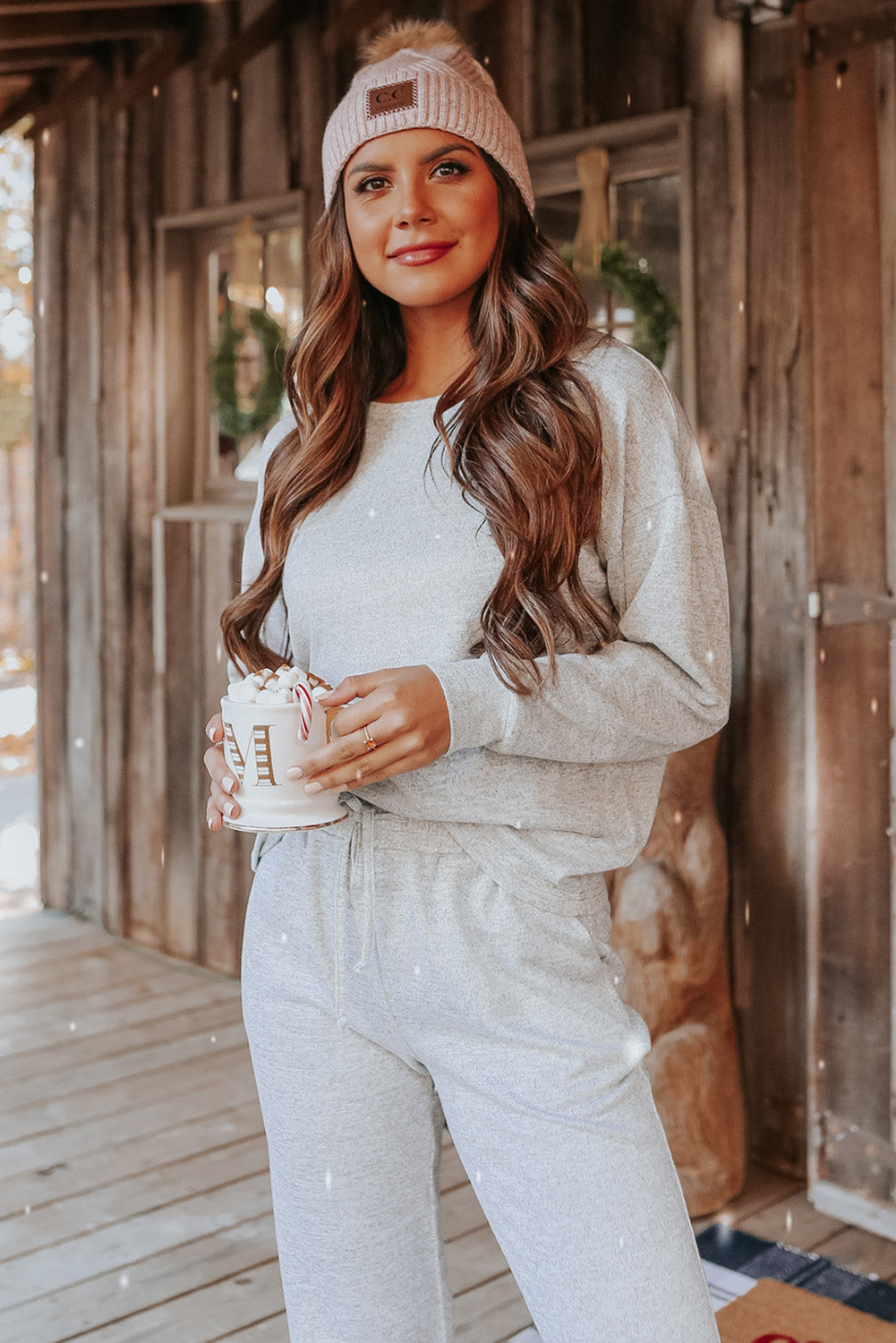 Long Sleeve Pullover and Jogger Pants Lounge Set