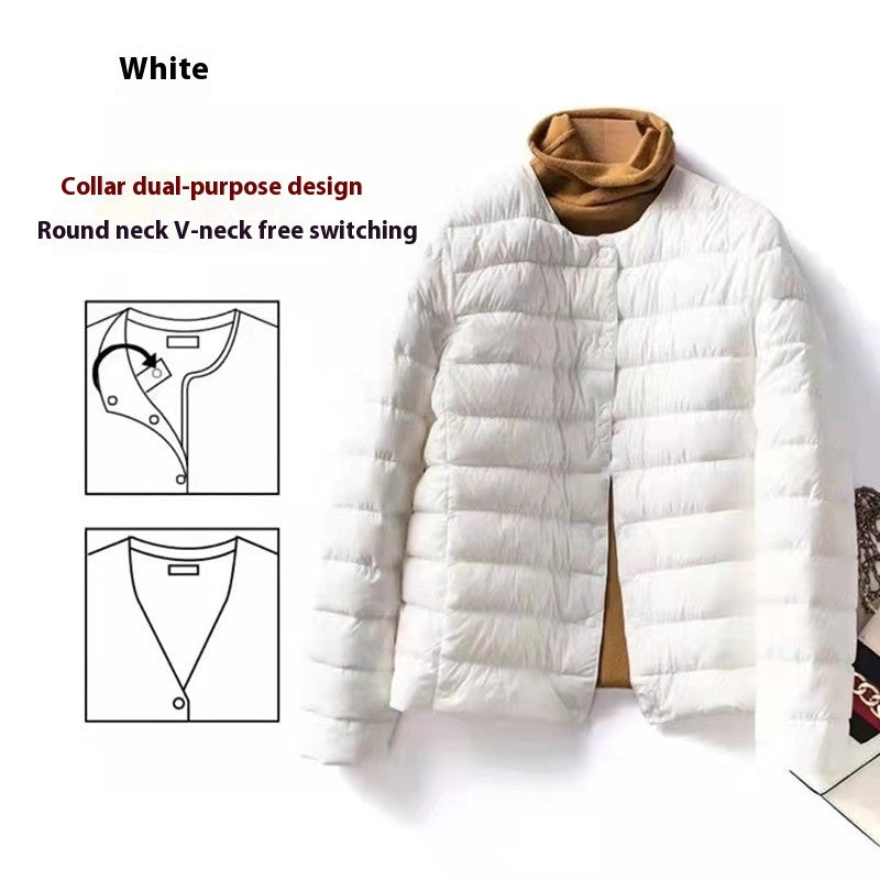 Women's Thin Liner Down Jacket Inner And Outer Coat