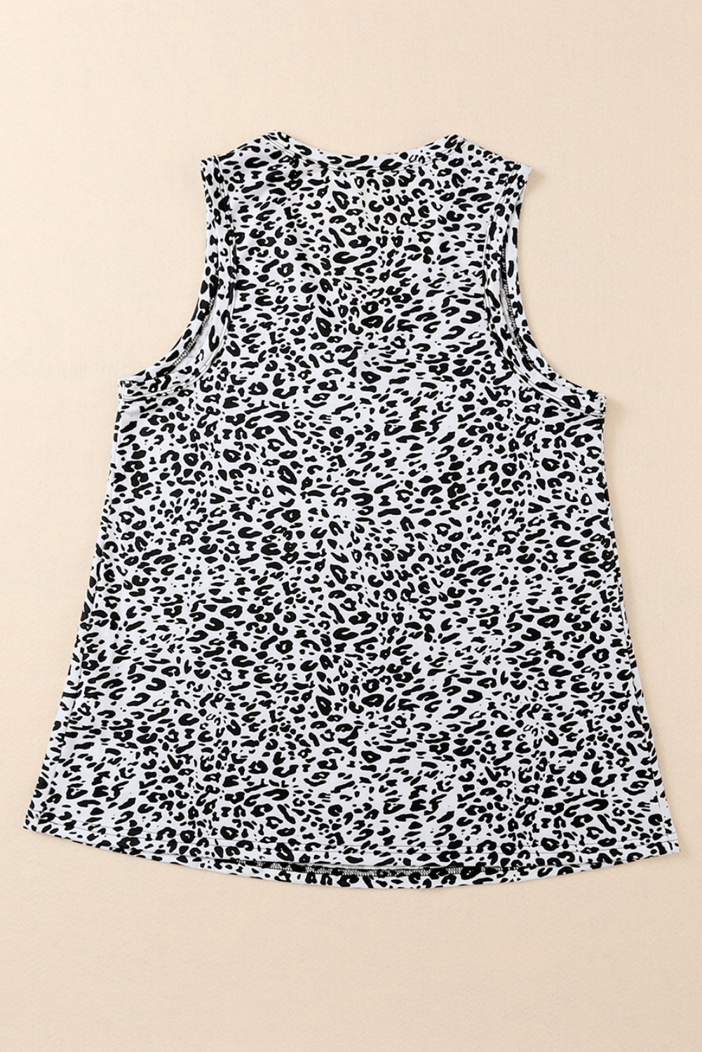 Cheetah V Neck Casual Tank Top for Women