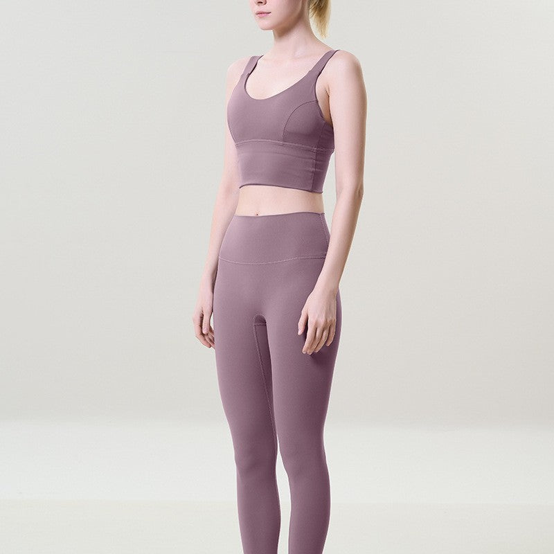 Schöner, eng anliegender Yoga-Anzug mit hoher Taille für Damen