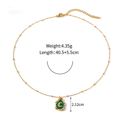 18k Gold Exquisite and Fashionable Irregular Bezel with Moon Inlaid Zircon Design Pendant Necklace