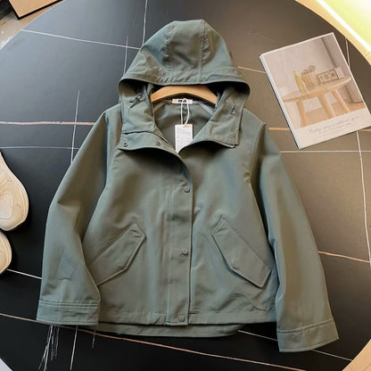 Veste à capuche décontractée pour femme avec personnalité tendance