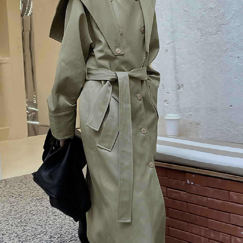 Women's Fashion Lapel Trench Coat