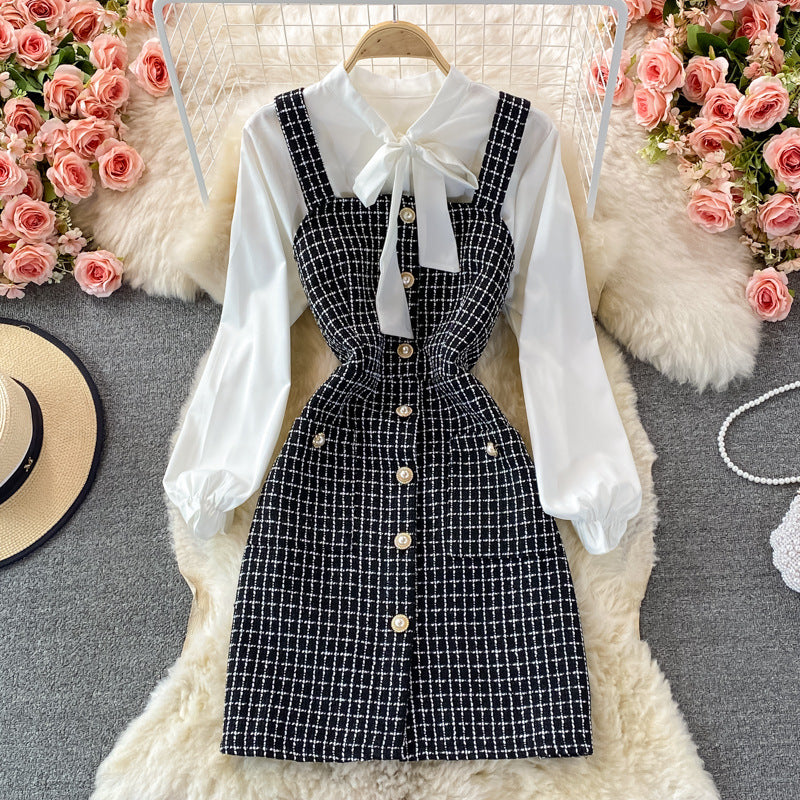 Women's Fashion Suspender Dress Suit